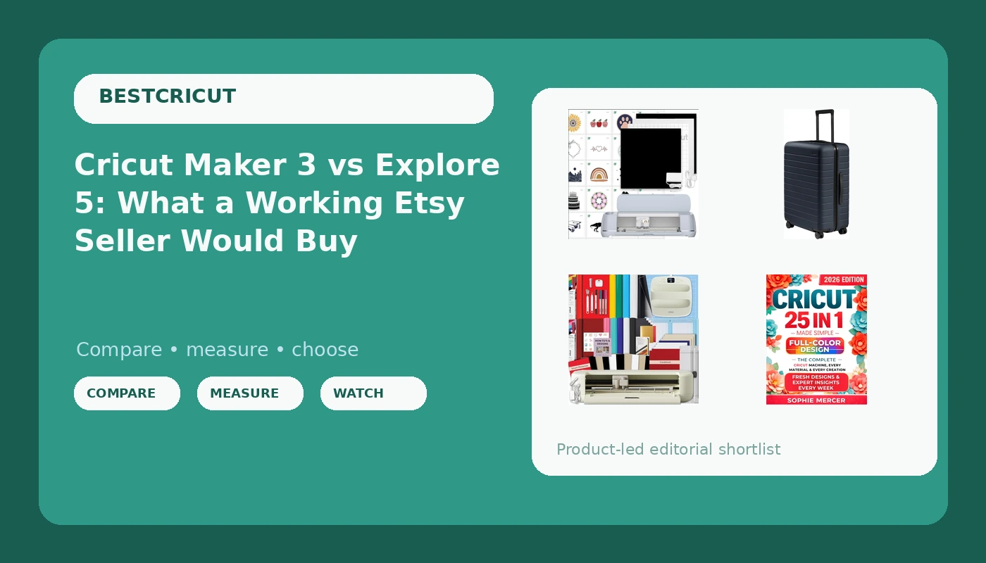 Cricut Maker 3 vs Explore 5: What a Working Etsy Seller Would Buy