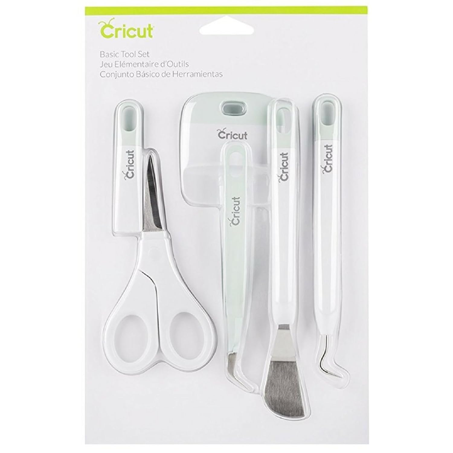 Cricut Basic Tool Set - 5-Piece Precision Tool Kit, Mint
