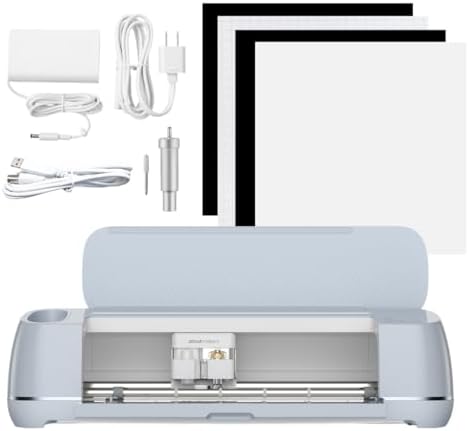Cricut Maker 4 Cutting Machine Ultimate Beginner Sticker Making Bundle - Print Then Cut Machine with Waterproof Sticker Paper &amp; Vinyl for Custom Stickers &amp; Small Business, Seashell Die-Cutting Machine