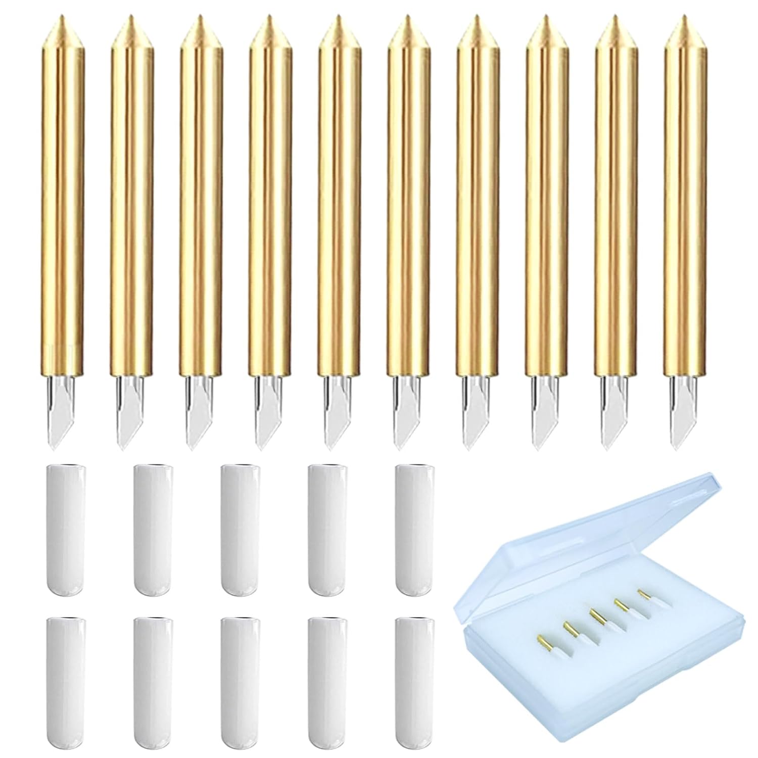 Viemior 20PCS Premium Fine Point Blades Compatible with Cricut Maker 3/4/Make...